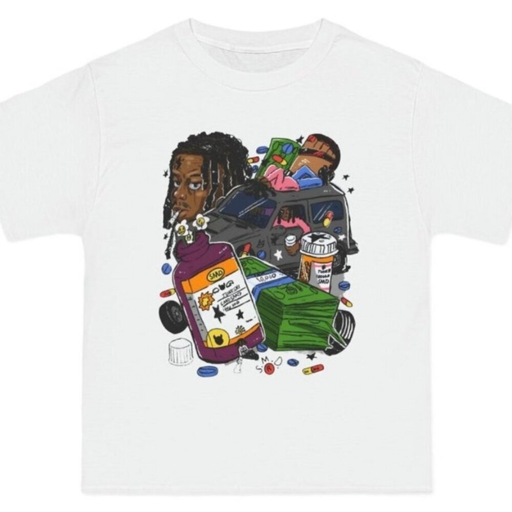 Lucki HipHop Rap Graphic Tee Trendy Streetwear Fan Gift Shirt T-Shirt 90